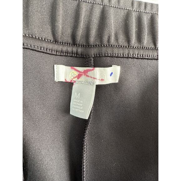 Zella Black Pull on Pants Comfort Wear Side Stripe Detail Size Womens Medium - Picture 6 of 8